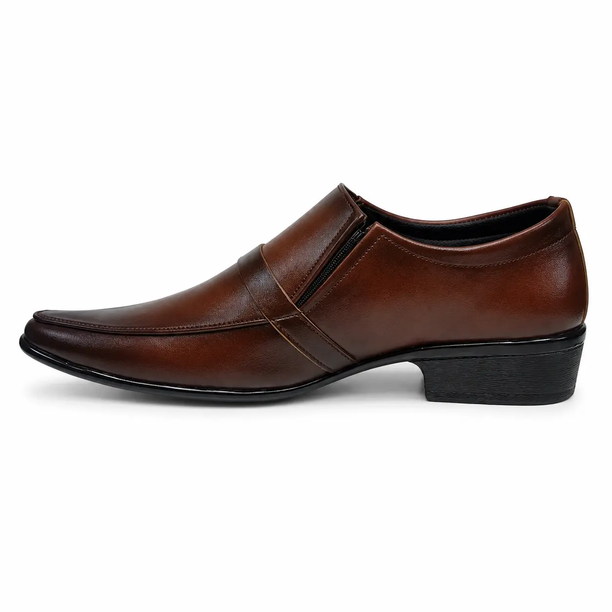 Model 6002 A9 Two-Tone Brown Formal Shoe – Inner Side Inner side view of men’s two-tone brown formal slip-on shoe – Model 6002 A9