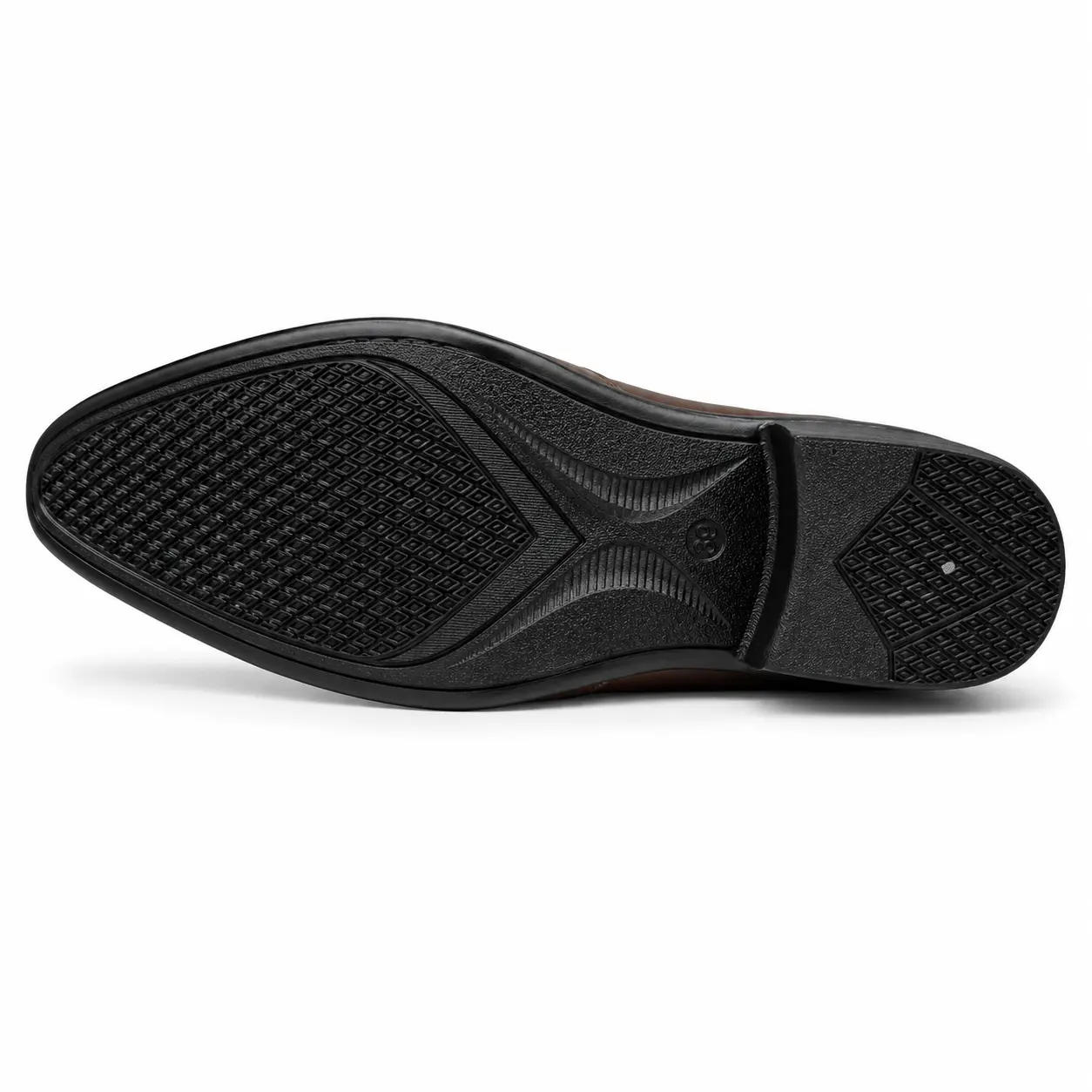 Model 6002 A9 Two-Tone Brown Formal Shoe – Sole Sole tread of men’s two-tone brown formal slip-on shoe – Model 6002 A9