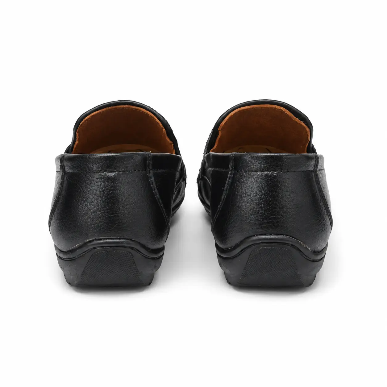 relax-way-su-3-black-slip-on-loafers-back Relax Way SU-3 black slip-on loafers, back view