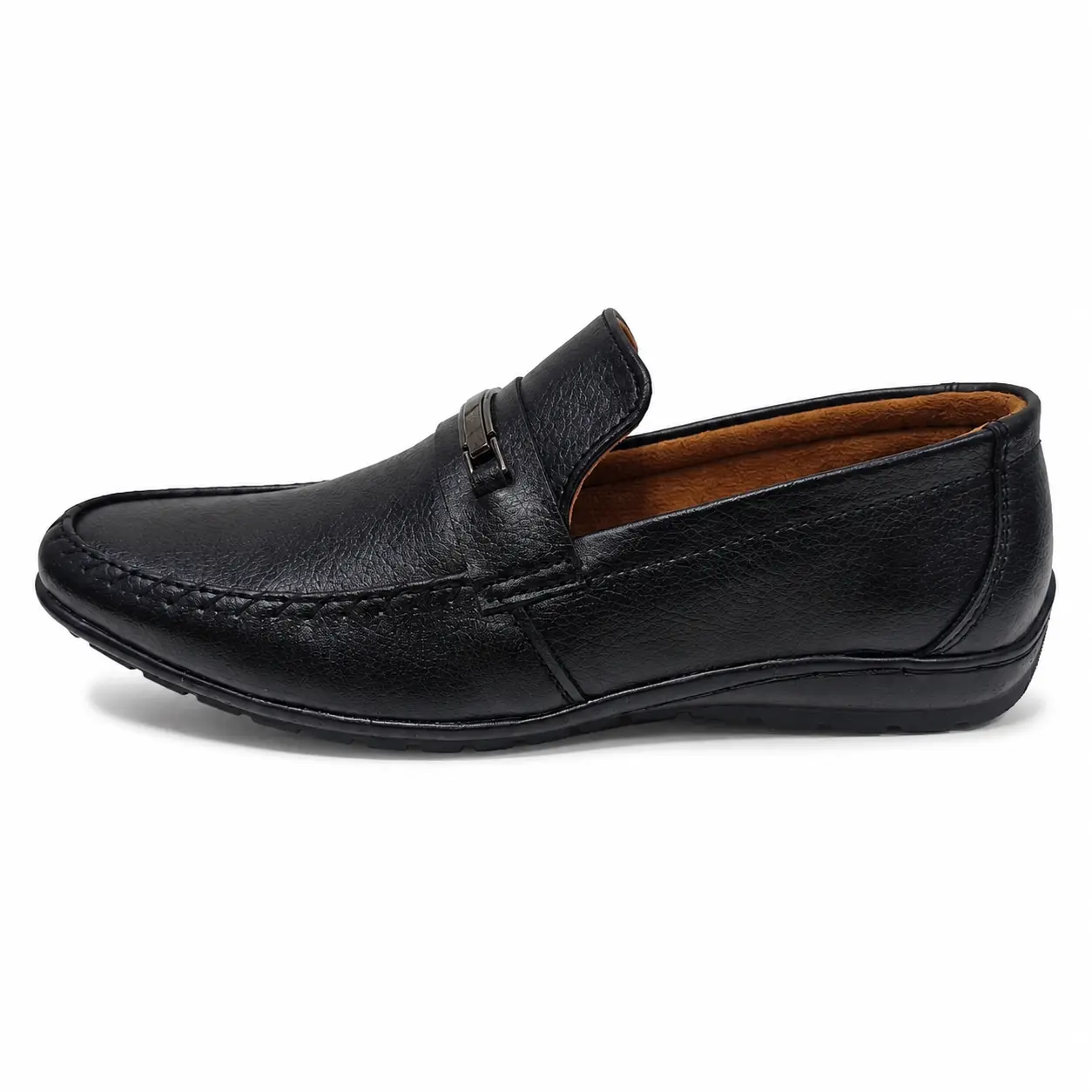 relax-way-su-3-black-slip-on-loafers-inner-side Relax Way SU-3 black slip-on loafer, inner side view