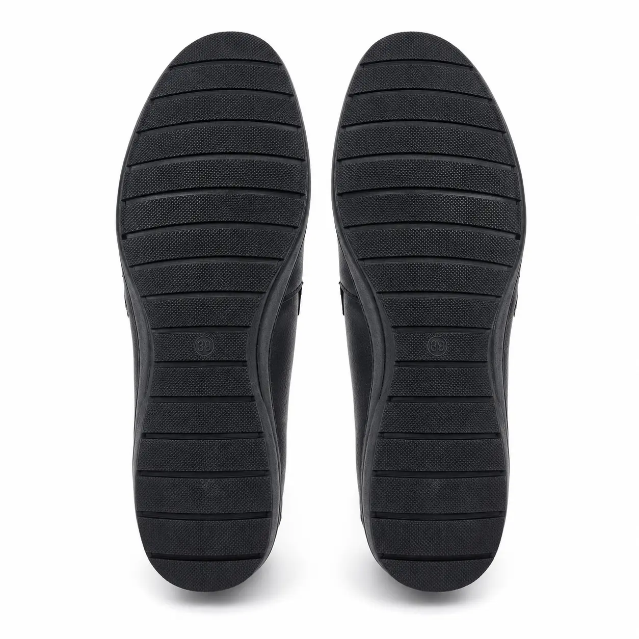 relax-way-su-3-black-slip-on-loafers-sole Relax Way SU-3 black loafer PVC outsole and tread