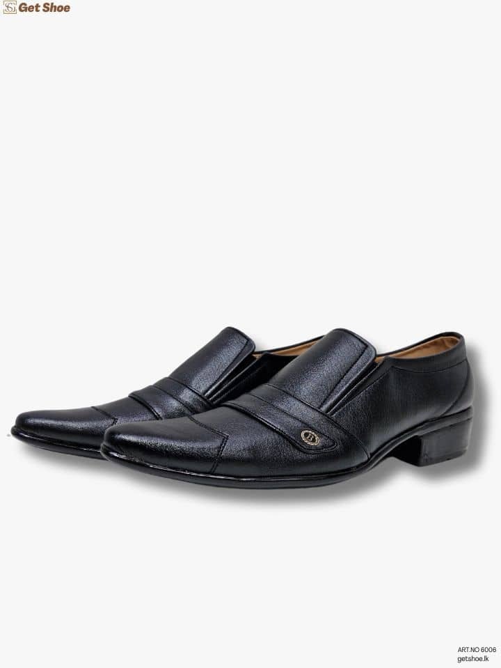ART No. 6006 – Stronger Black Formal Slip-On Shoes for Men | Detailed View